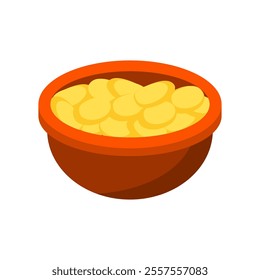 Bowl of Cereal Vector Illustration. Good for for Outdoor Activities.