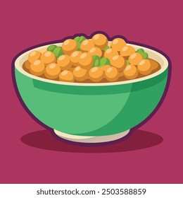 a bowl of Chickpeas food