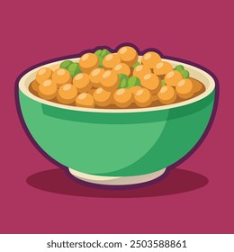 a bowl of Chickpeas food