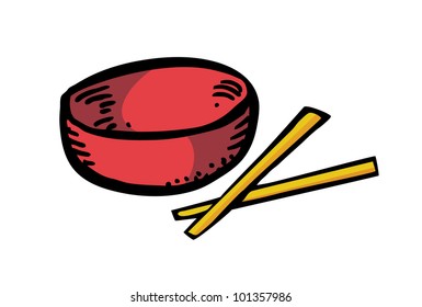 bowl and chopstick