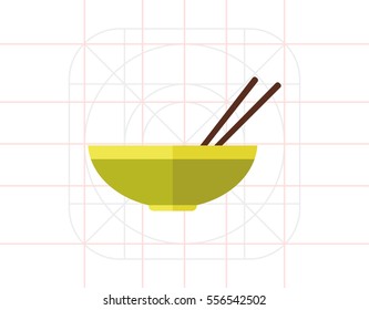 Bowl and chopsticks