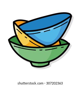 bowl color doodle