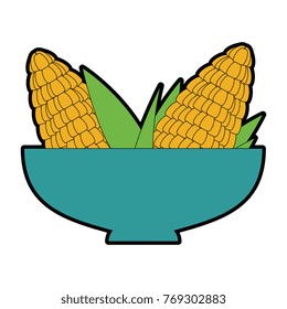 bowl with corn fresh