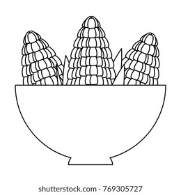bowl with corn fresh