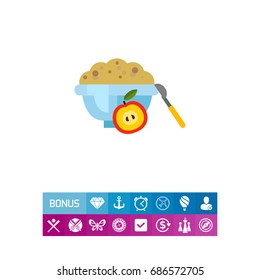 Bowl of cornflakes icon