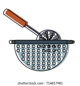 bowl  drainer  vector illustration
