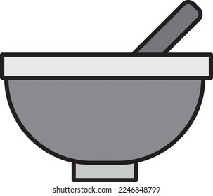 Bowl Flat Vector Icon Design