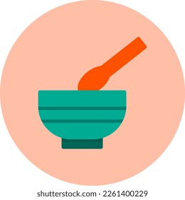 Bowl Flat Vector Icon Design