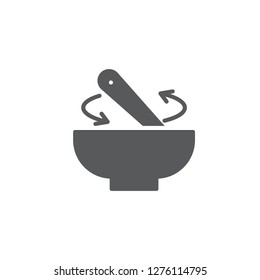 Bowl flat vector style icon. Cooking and kitchen icon  for websites, web design, mobile app.