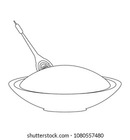bowl with food icon