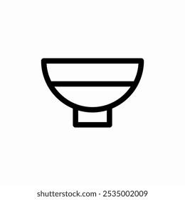 bowl food icon sign vector