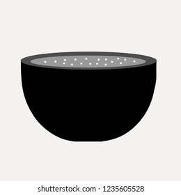 bowl of food vector icon