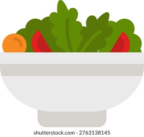 Bowl of Fresh Salad with Vegetables