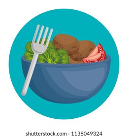 bowl with fresh vegetables