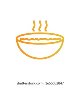 diseño de iconos de estilo de gradiente del intestino, menú del restaurante de comida cena comida comida comida comida comida comida comida comida comida y comida tema del menú Vector ilustración