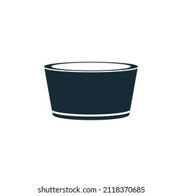 Elementos de plantilla de diseño de iconos de Bowl