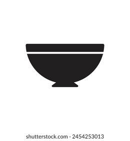 Bowl icon design template isolated illustration