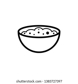 bowl icon design template vector