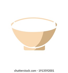 Bowl icon design template vector isolated