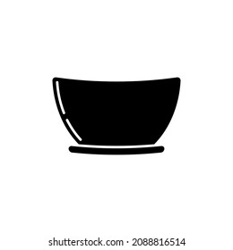 bowl icon design template vector isolated illustration