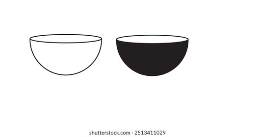 Icono del cuenco, Vector de la Plantilla del diseño