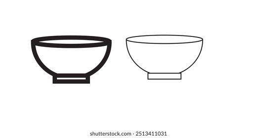 Bowl icon, design template vector