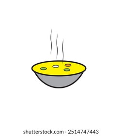 Bowl icon, design template vector