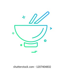 Bowl icon design vector