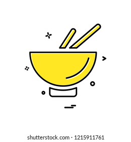 Bowl icon design vector