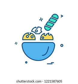Bowl icon design vector