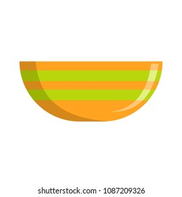 Bowl icon. Flat illustration of bowl vector icon for web