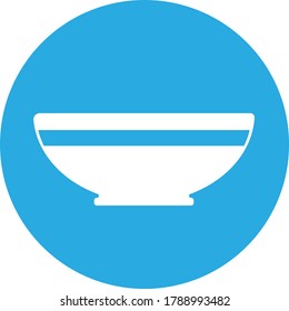 The bowl icon flat style eps 10 for web design and API usage