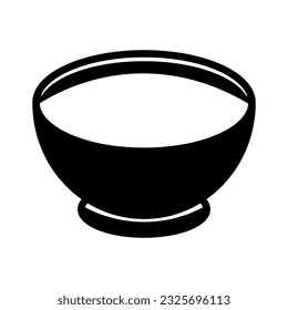 Bowl  icon free kitchen untensils vector design illustration