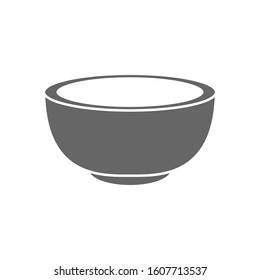 bowl icon glyph style vector