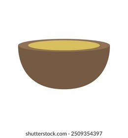 Bowl icon illustrated on background