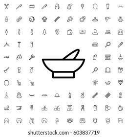 Bowl icon illustration isolated vector sign symbol. barbershop icons vector set.