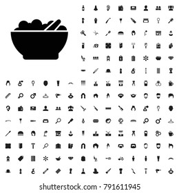 Bowl icon illustration isolated vector sign symbol. editable barber icons vector set.