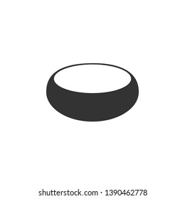 Bowl icon isolated. Flat design. Vector Illustration