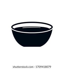 Bowl icon line symbol. Premium quality isolated soup element in trendy style. Cooking icon vector isolated
