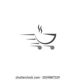 Bowl icon logo flat design template vector