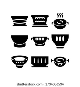 bowl icon or logo isolated sign symbol vector illustration - Collection of high quality black style vector icons
