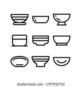 bowl icon or logo isolated sign symbol vector illustration - Collection of high quality black style vector icons

