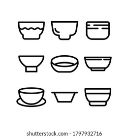 bowl icon or logo isolated sign symbol vector illustration - Collection of high quality black style vector icons
