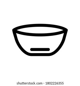 bowl icon or logo isolated sign symbol vector illustration - high quality black style vector icons
