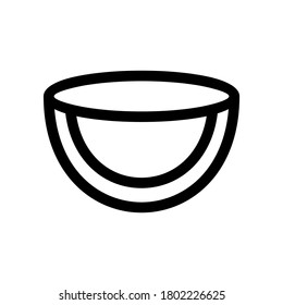 bowl icon or logo isolated sign symbol vector illustration - high quality black style vector icons
