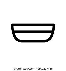 bowl icon or logo isolated sign symbol vector illustration - high quality black style vector icons
