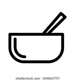 bowl icon or logo isolated sign symbol vector illustration - high quality black style vector icons
