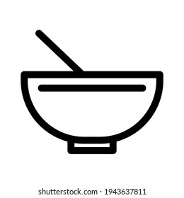 bowl icon or logo isolated sign symbol vector illustration - high quality black style vector icons
