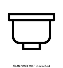 bowl icon or logo isolated sign symbol vector illustration - high quality black style vector icons
