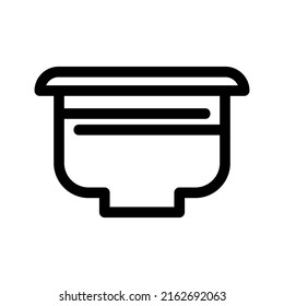 bowl icon or logo isolated sign symbol vector illustration - high quality black style vector icons
